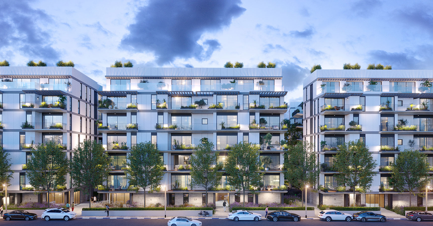 פרויקט באזל  אקרו נדל"ן  - מתחם המגורים באזל