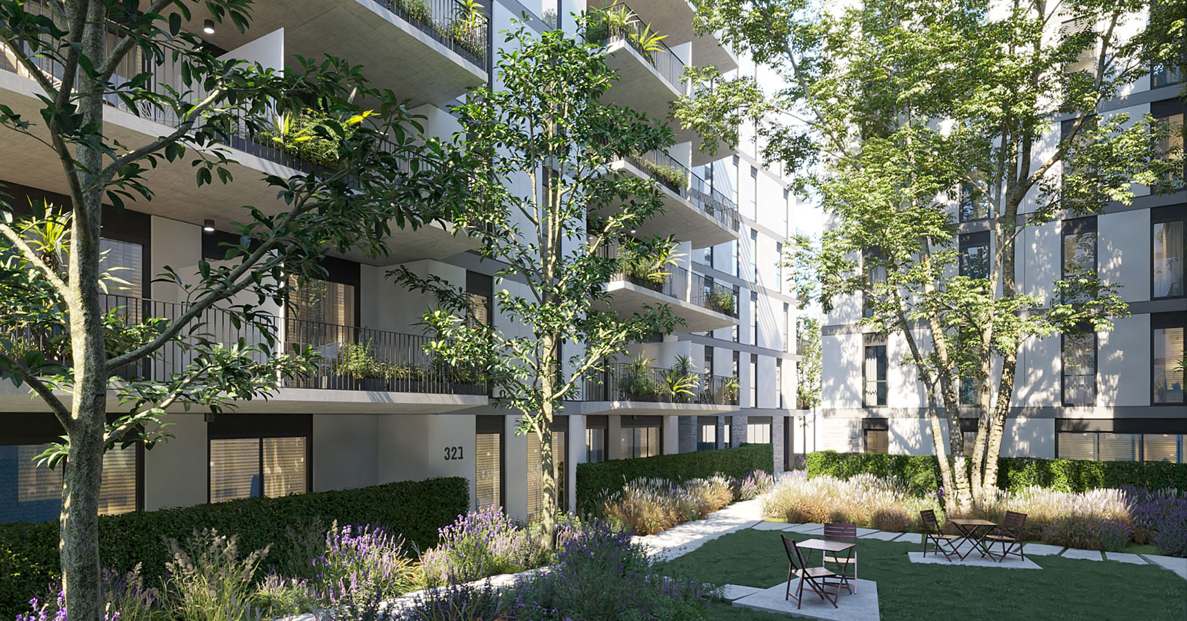 פרויקט באזל  אקרו נדל"ן  - מתחם המגורים באזל