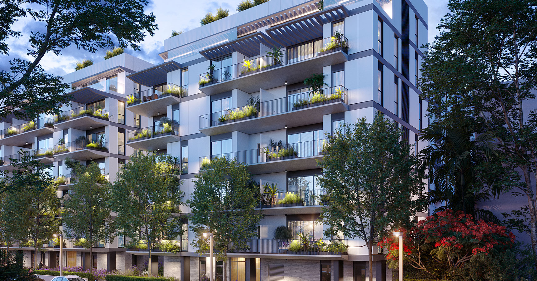 פרויקט באזל  אקרו נדל"ן  - מתחם המגורים באזל