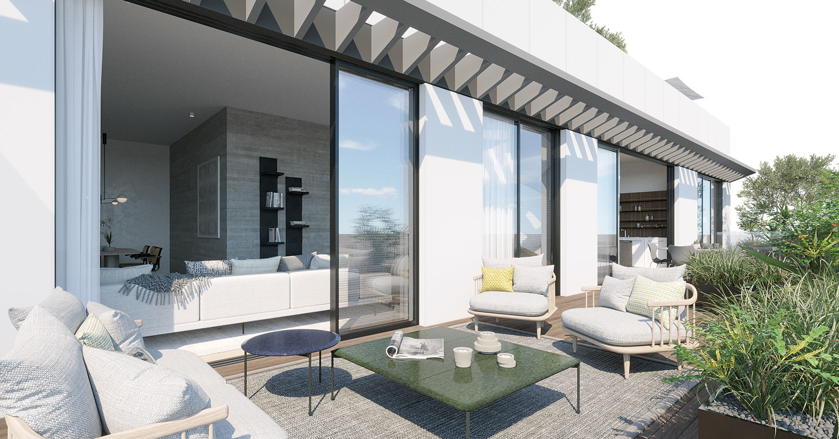 פרויקט באזל  אקרו נדל"ן  - מתחם המגורים באזל