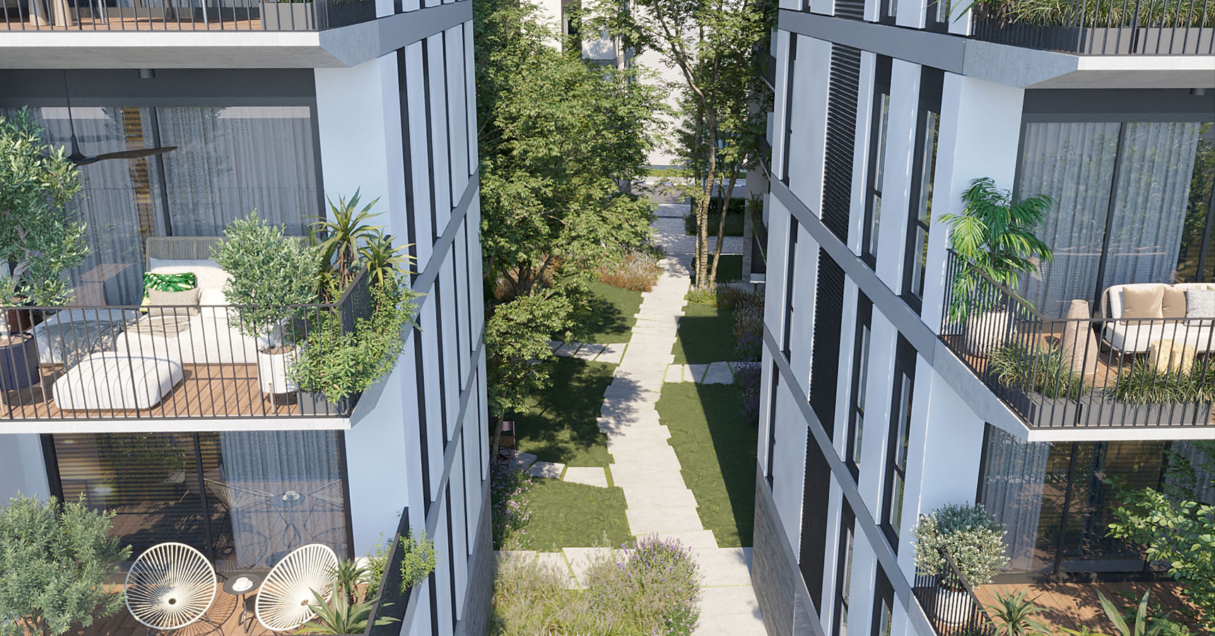 פרויקט באזל  אקרו נדל"ן  - מתחם המגורים באזל