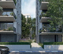 פרויקט באזל  אקרו נדל"ן  - מתחם המגורים באזל